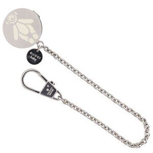 GUCCI baby key ring Chain with clip Silver metallic Women